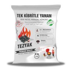 ECOLUX TEZYAK MANGAL KÖMÜRÜ 1 PAKET (2KG)