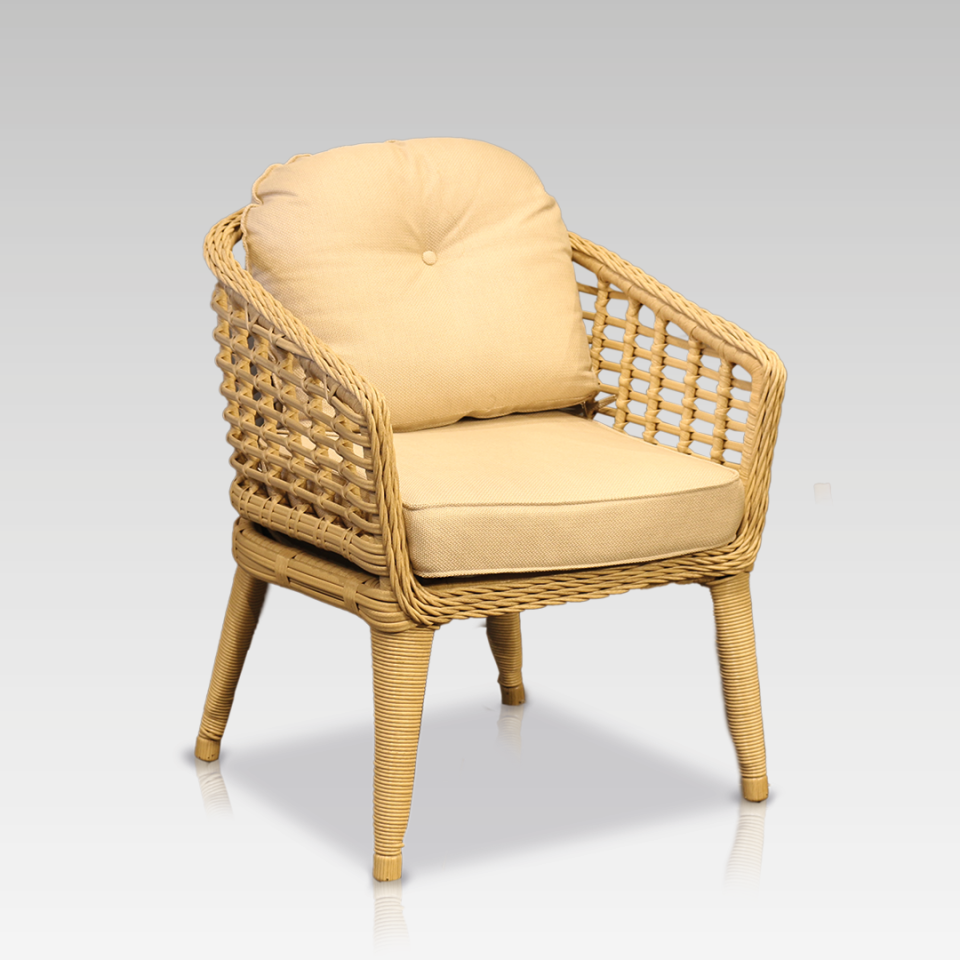 Ecolux RODOS Rattan Bahçe Balkon 6 Kişilik Yemek Takımı