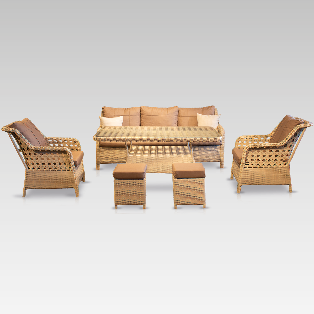 Ecolux ALTO 3+1+1 +2 PUF LARGE Oturma Grubu