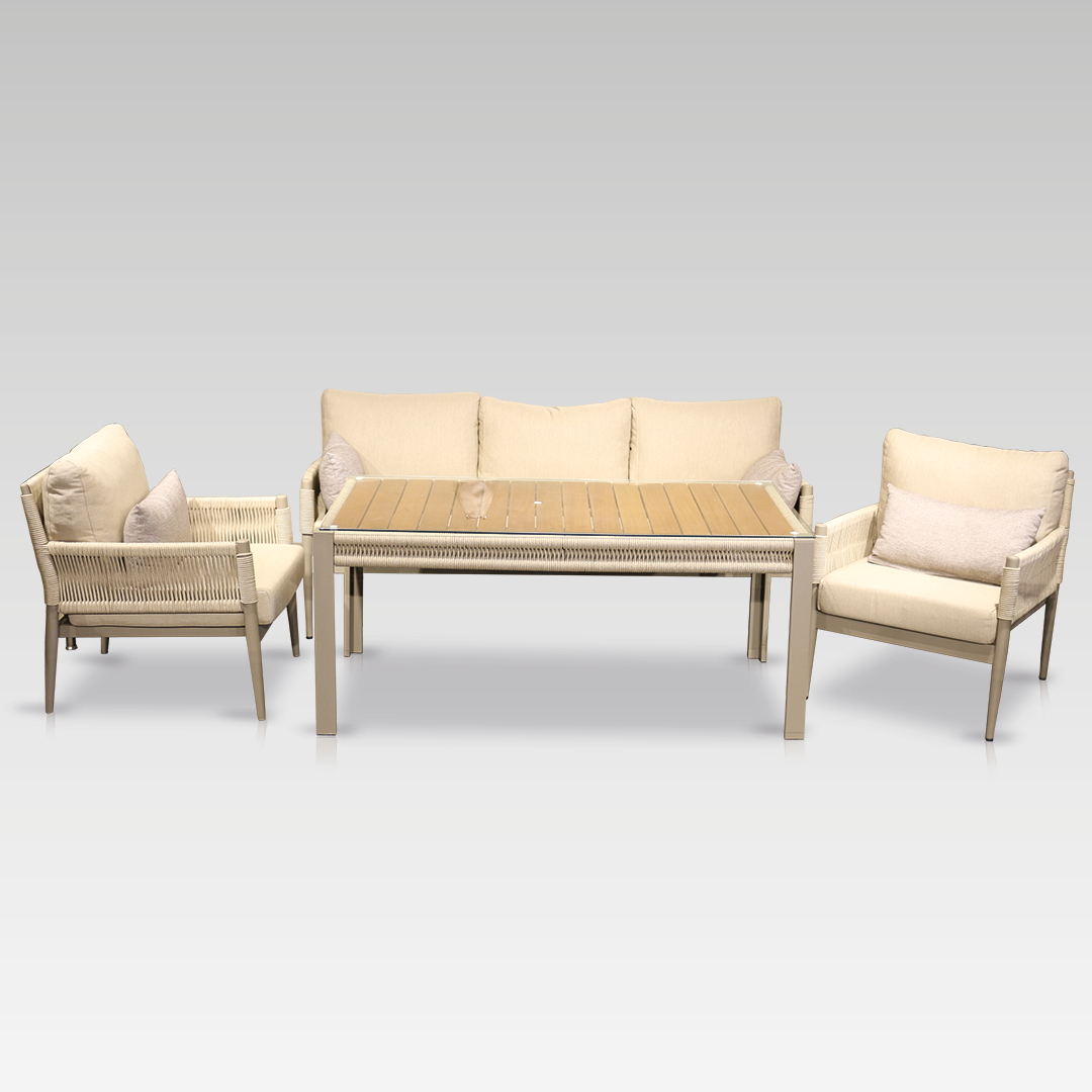 Ecolux EFE 3+1+1 Alüminyum Oturma Grubu