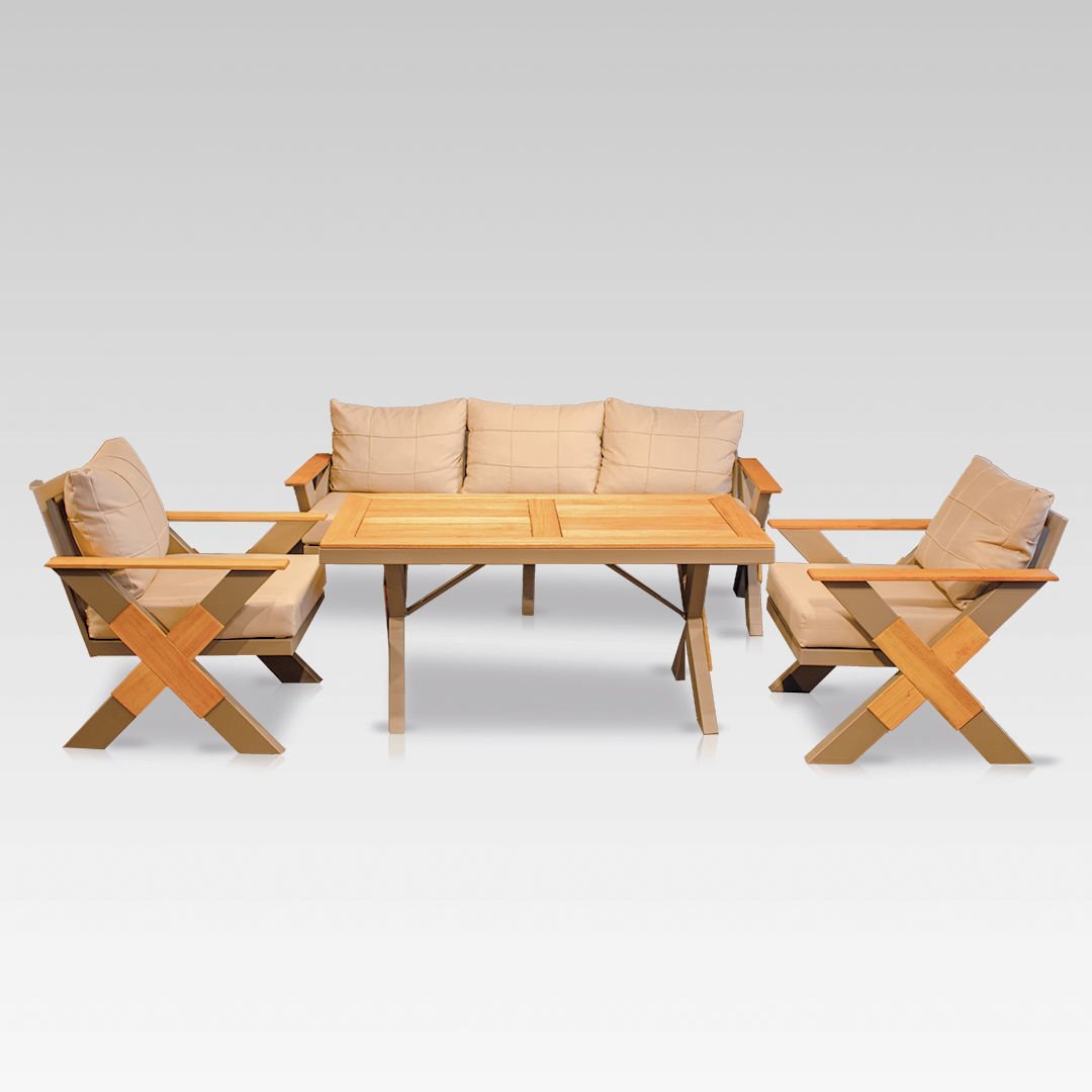 Ecolux LOTUS 3+1+1  Alüminyum Oturma Grubu