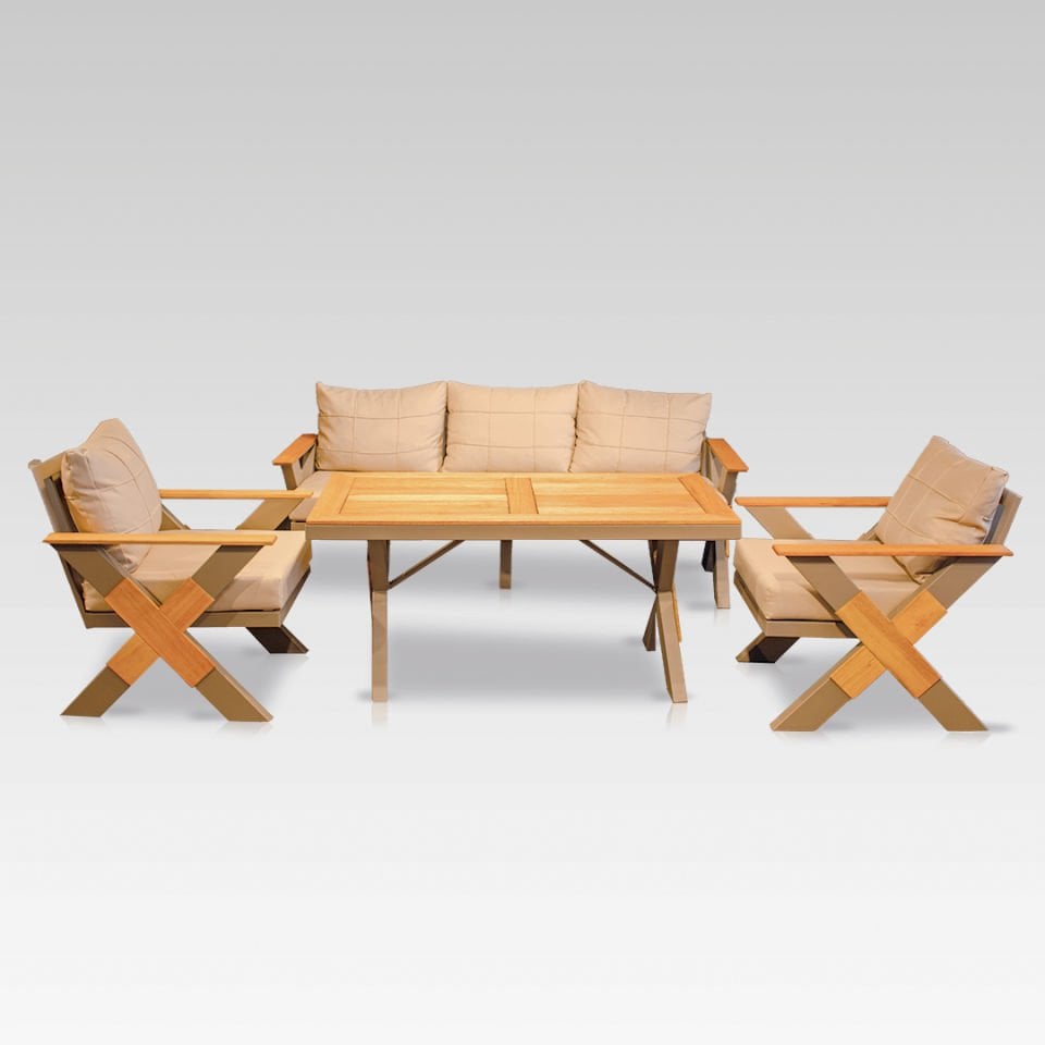 Ecolux LOTUS 3+1+1  Alüminyum Oturma Grubu