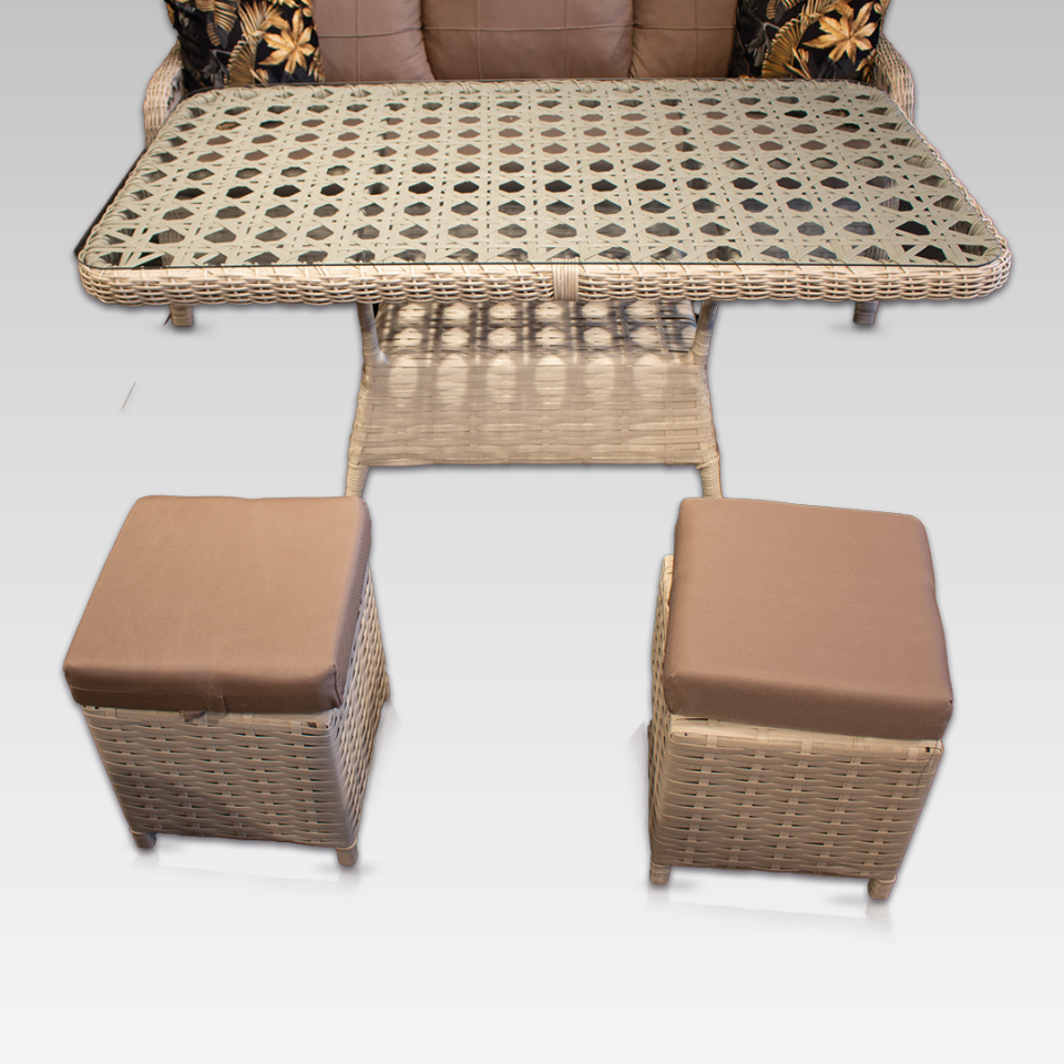 Ecolux ALTO ORTA BOY 3+1+1 Rattan Oturma Grubu
