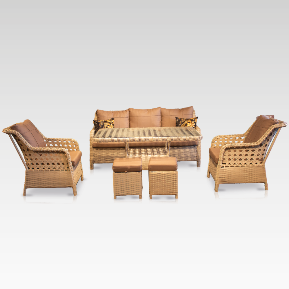 Ecolux ALTO ORTA BOY 3+1+1 Rattan Oturma Grubu