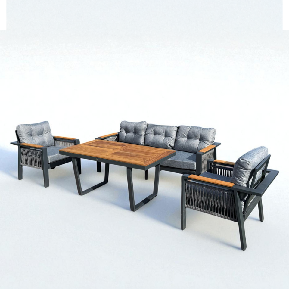 Ecolux LARİSSA Aluminyum Bahçe Oturma Grubu