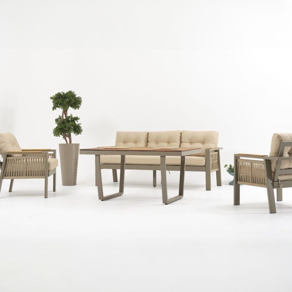 Ecolux LARİSSA Aluminyum Bahçe Oturma Grubu