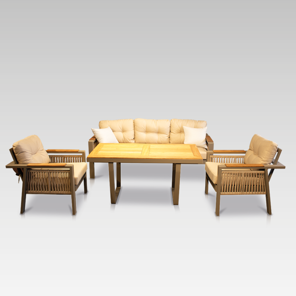 Ecolux LARİSSA Aluminyum Bahçe Oturma Grubu