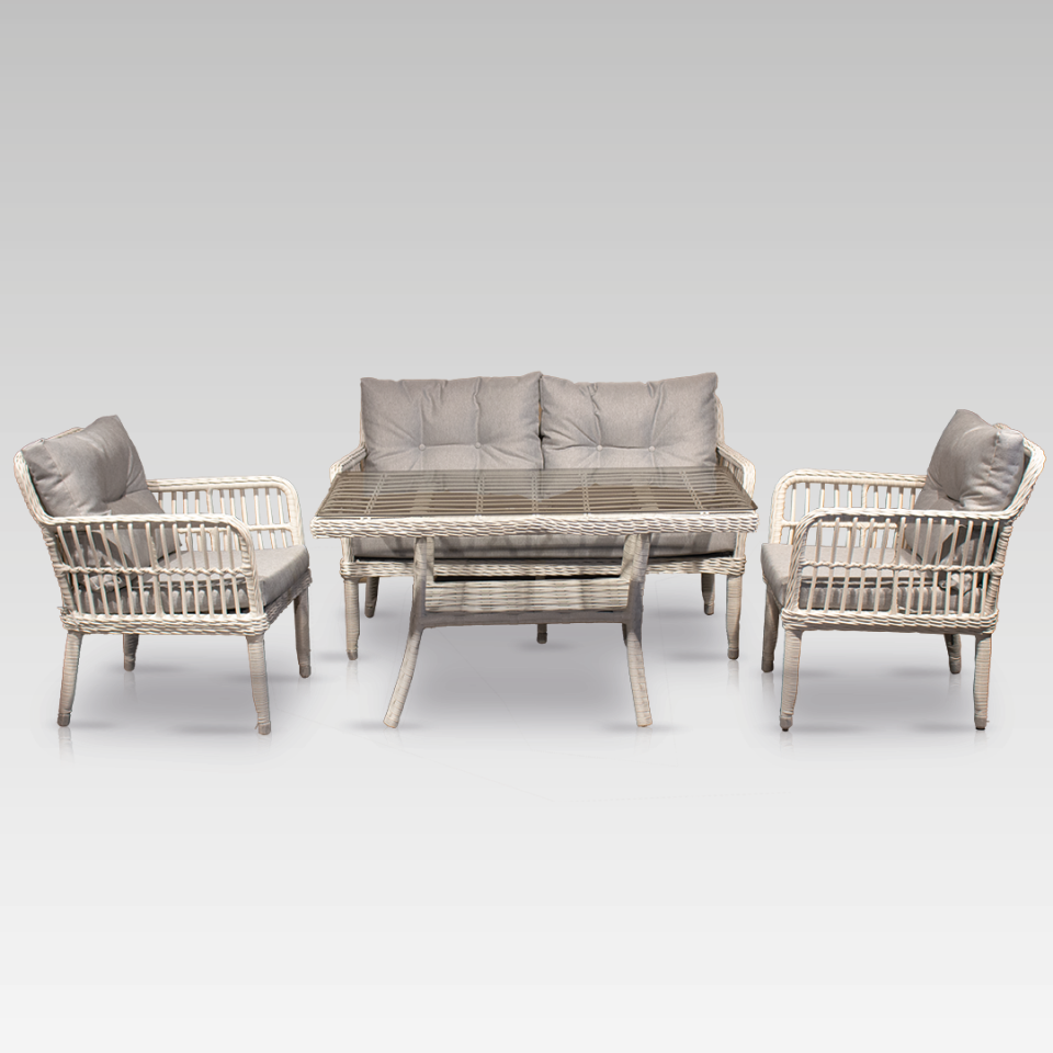 Ecolux MİDİLLİ MİNİ 2-1-1 Rattan Bahçe Oturma Grubu