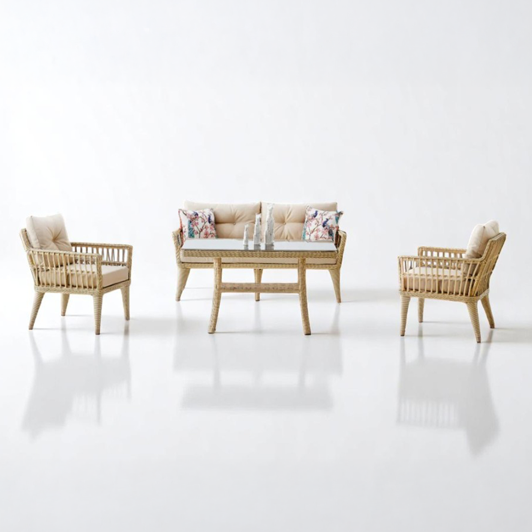 Ecolux MİDİLLİ MİNİ 2-1-1 Rattan Bahçe Oturma Grubu