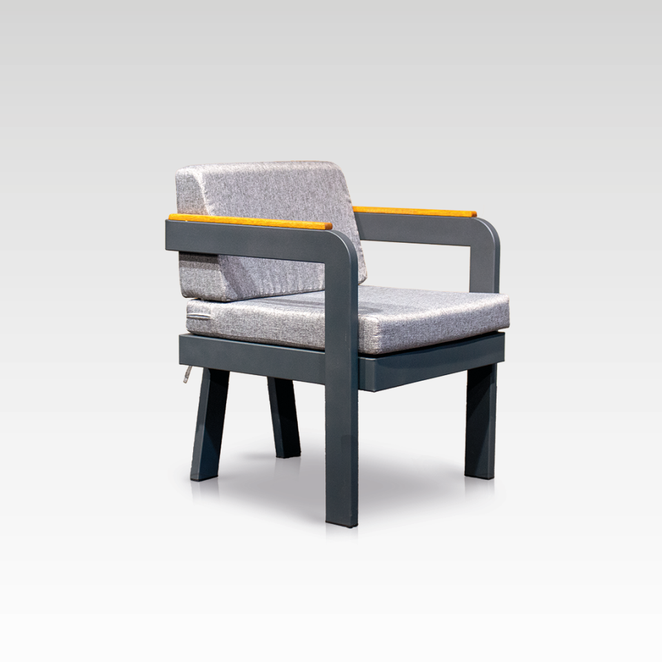 Ecolux ATLANTİS MİNİ 2-1-1 Alüminyum Bahçe Balkon Oturma Grubu