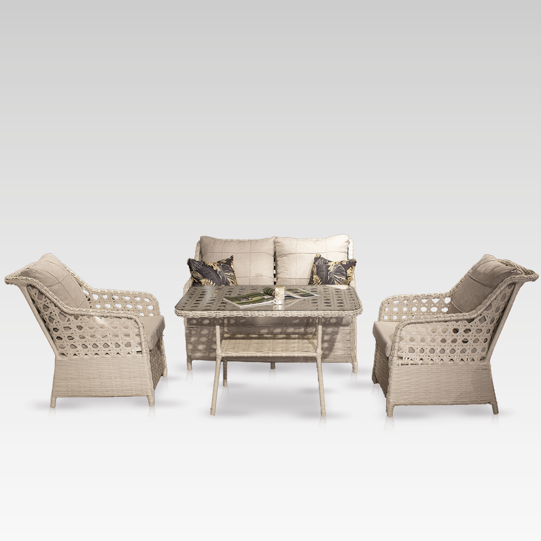 Ecolux ALTO 2+1+1 Rattan Bahçe Balkon Oturma Grubu
