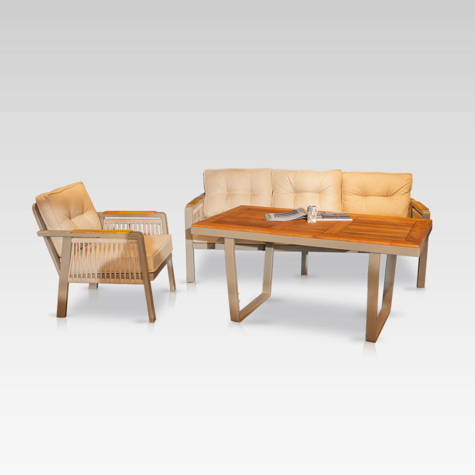 Ecolux ARTEMIS PLUS 3-1-1 Bahçe Balkon Oturma Grubu