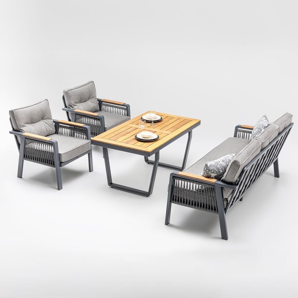 Ecolux ARTEMIS PLUS 3-1-1 Bahçe Balkon Oturma Grubu