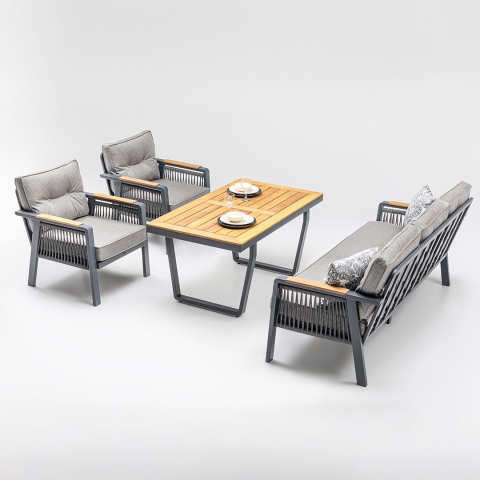 Ecolux ARTEMIS PLUS 3-1-1 Bahçe Balkon Oturma Grubu