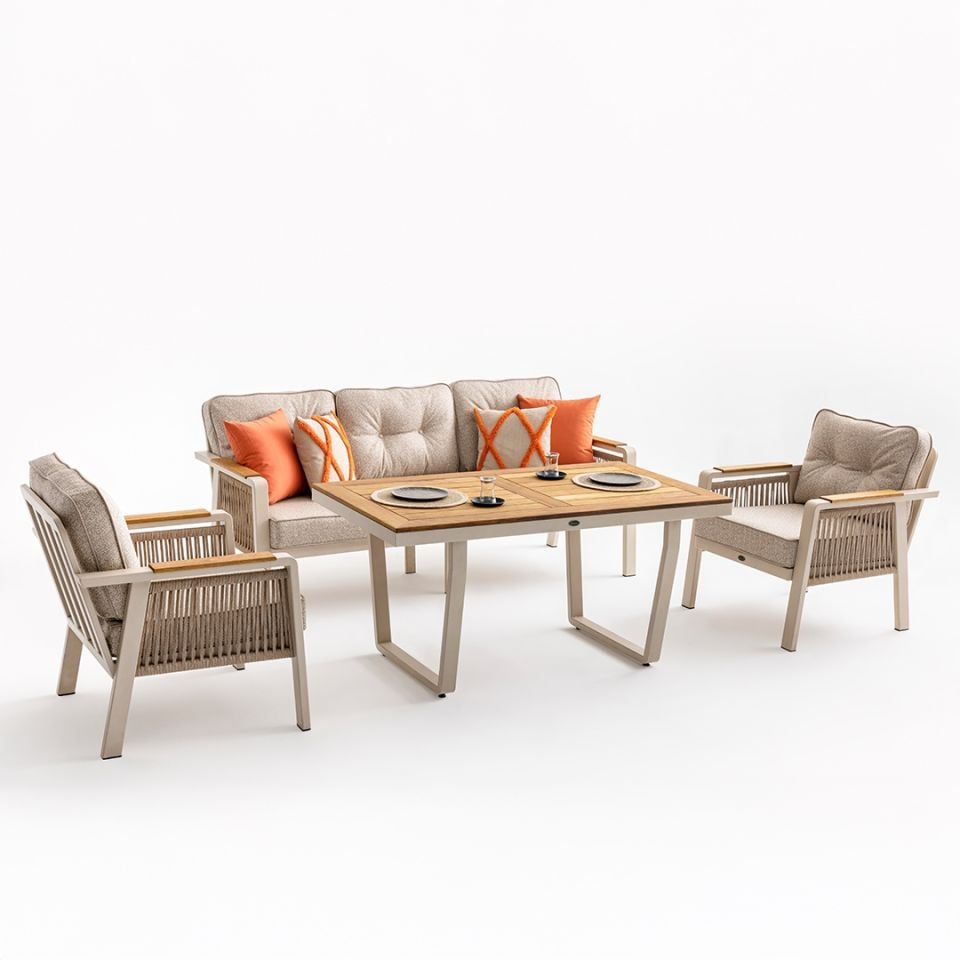 Ecolux ARTEMIS PLUS 3-1-1 Bahçe Balkon Oturma Grubu