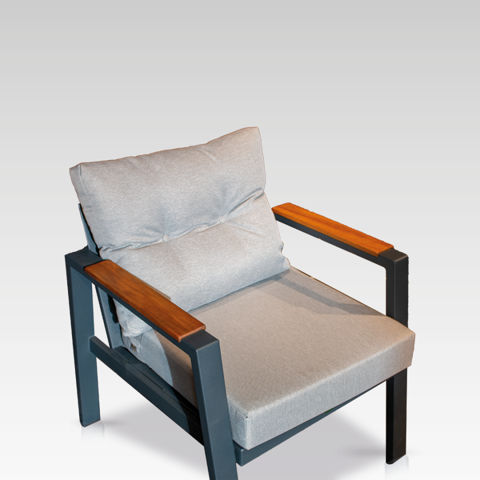 Ecolux EFES MİDİ 3+1+1 Bahçe Balkon Alüminyum Profil Oturma Grubu