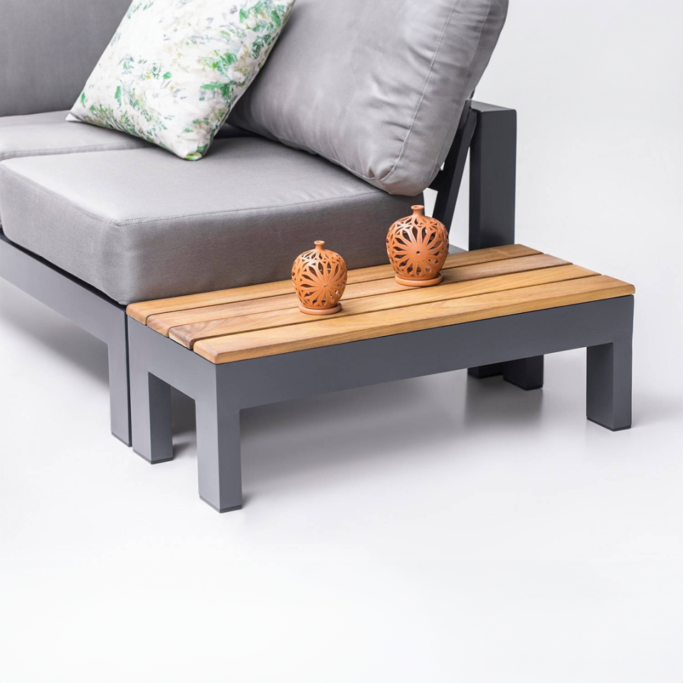 Ecolux MADRID Alüminyum Profilli İreco Masalı Köşe Takımı