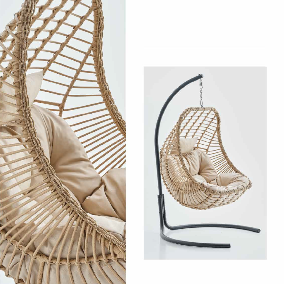 Ecolux Badem Rattan Salıncak