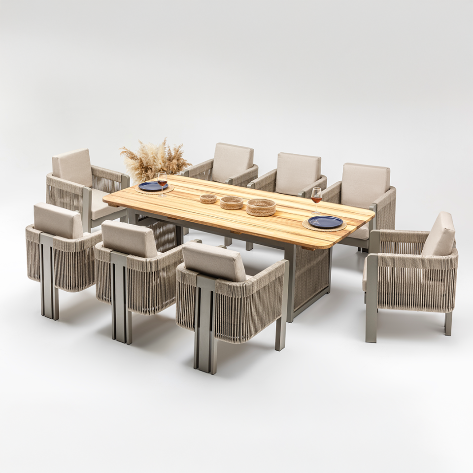 Ecolux JEX Alüminyum 8 KİŞİLİK Yemek Takımı