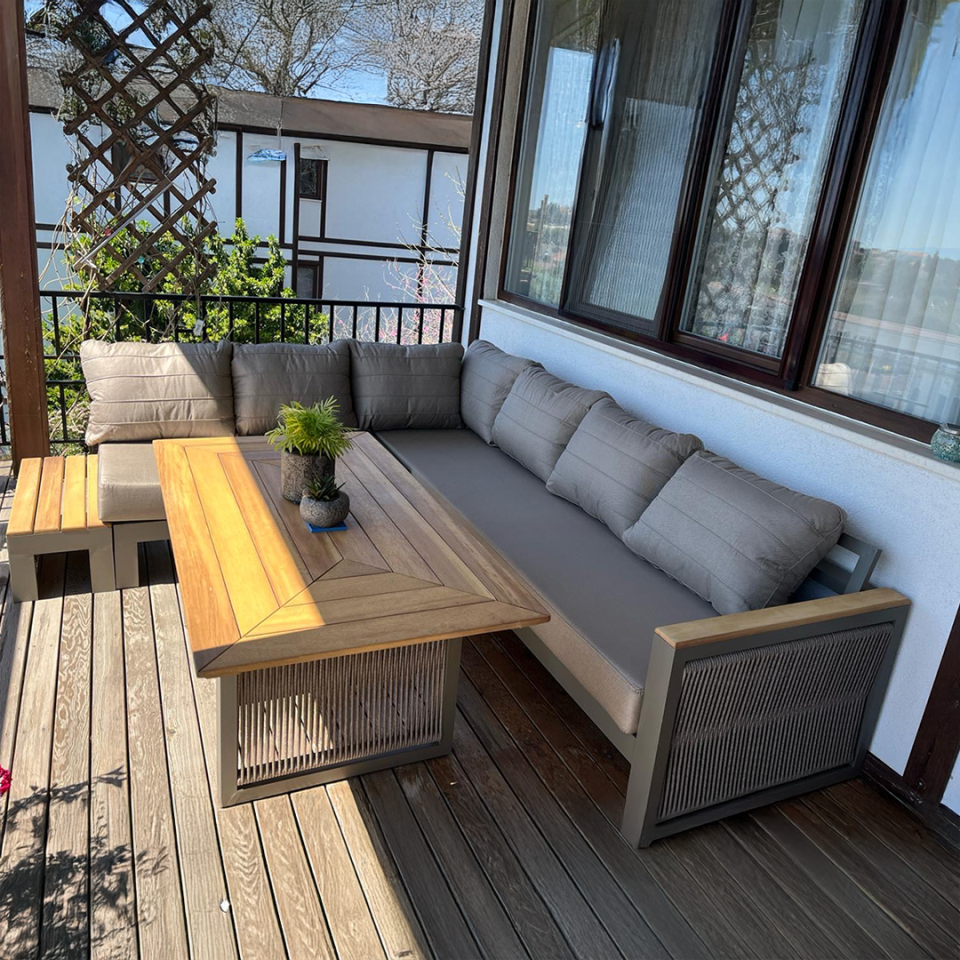 Ecolux ALEX Aluminyum Köşe Oturma Grubu