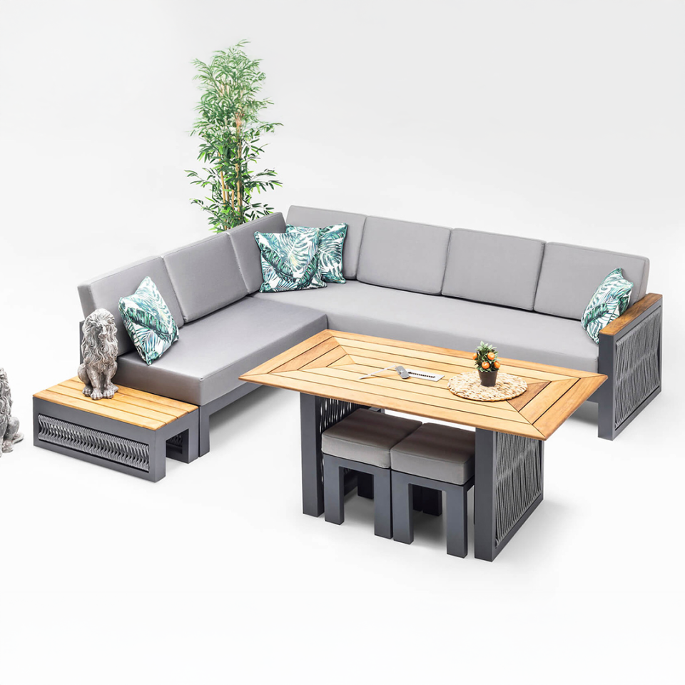 Ecolux ALEX Aluminyum Köşe Oturma Grubu