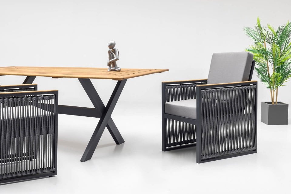 Ecolux ALEX Aluminyum 6 lı Dış Mekan Yemek Takımı