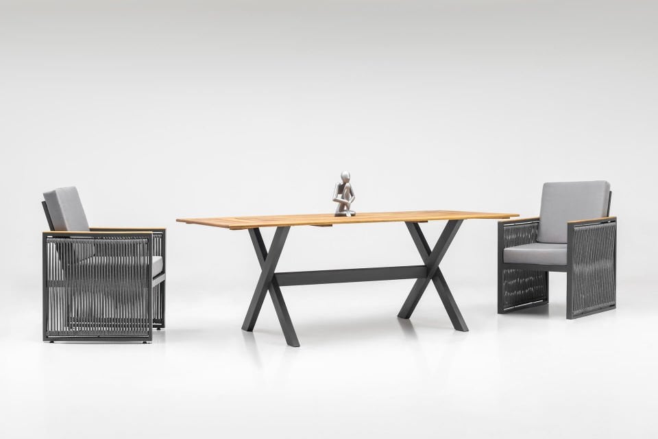 Ecolux ALEX Aluminyum 6 lı Dış Mekan Yemek Takımı