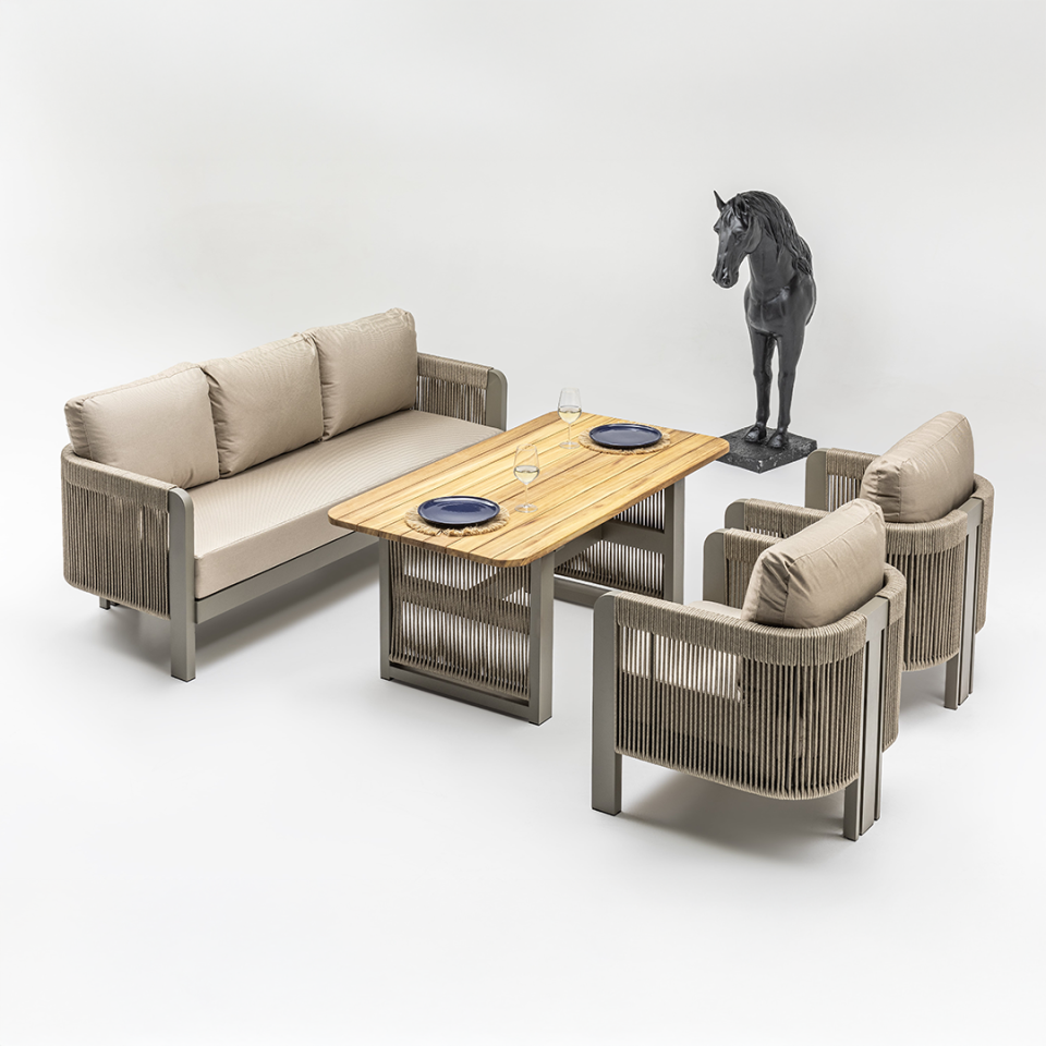 Ecolux JEX Alüminyum Bahçe Balkon Oturma Takımı