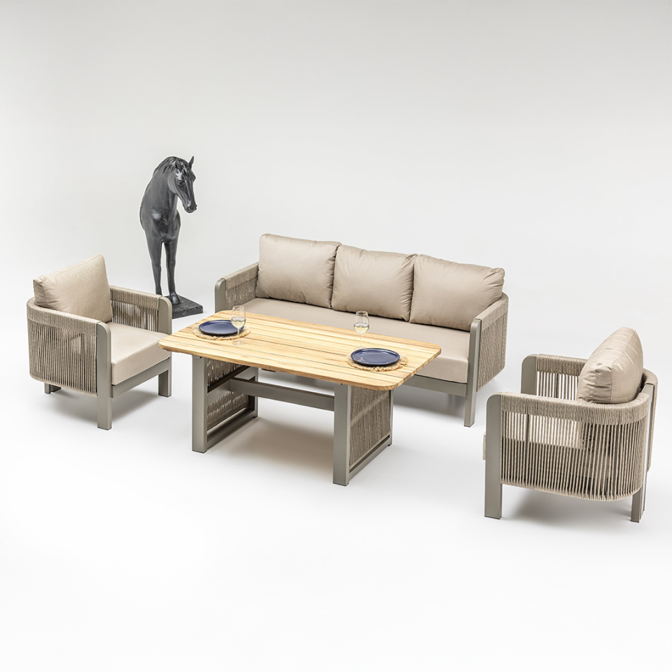 Ecolux JEX Alüminyum Bahçe Balkon Oturma Takımı