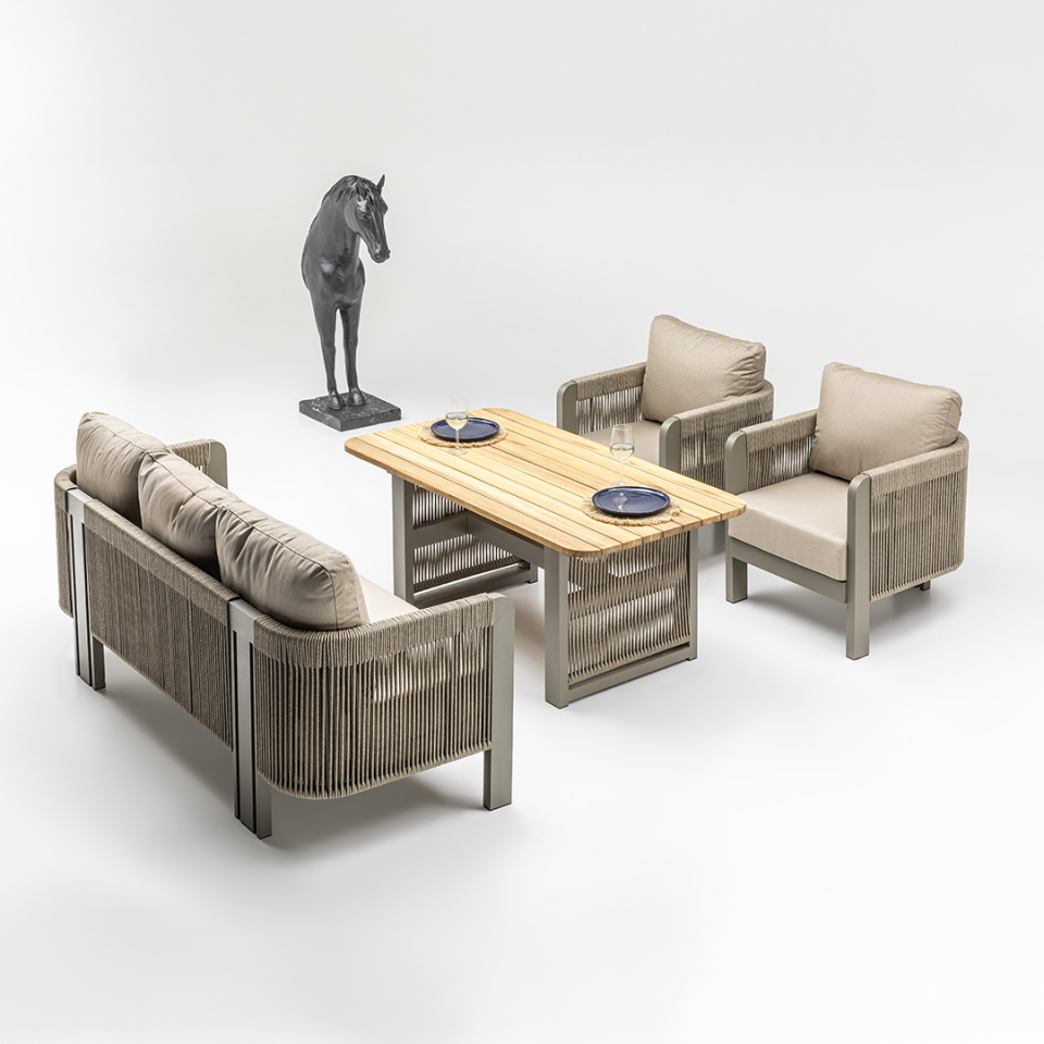 Ecolux JEX Alüminyum Bahçe Balkon Oturma Takımı