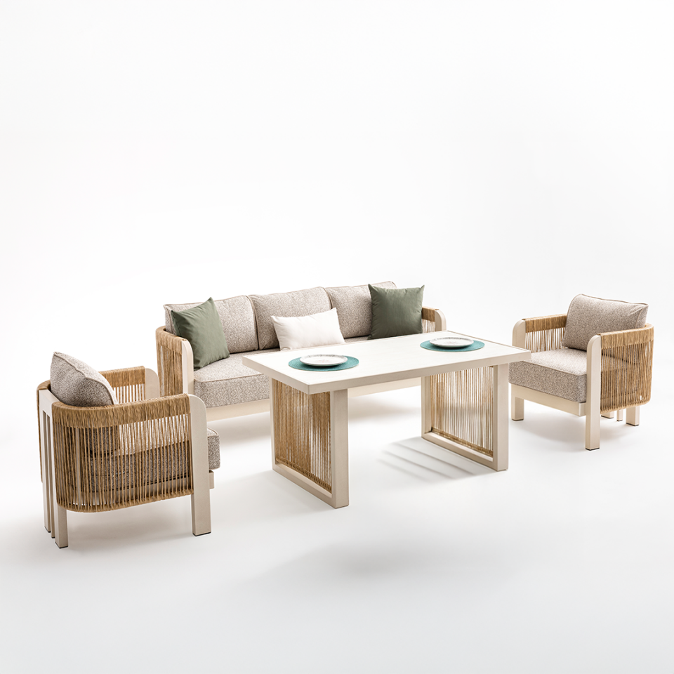 Ecolux ATLAS 3-1-1 Bahçe & Balkon Oturma Grubu