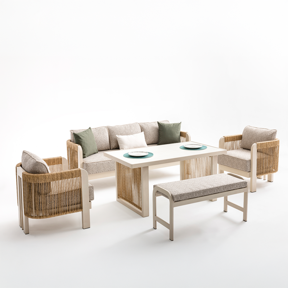 Ecolux ATLAS 3-1-1 Bahçe & Balkon Oturma Grubu