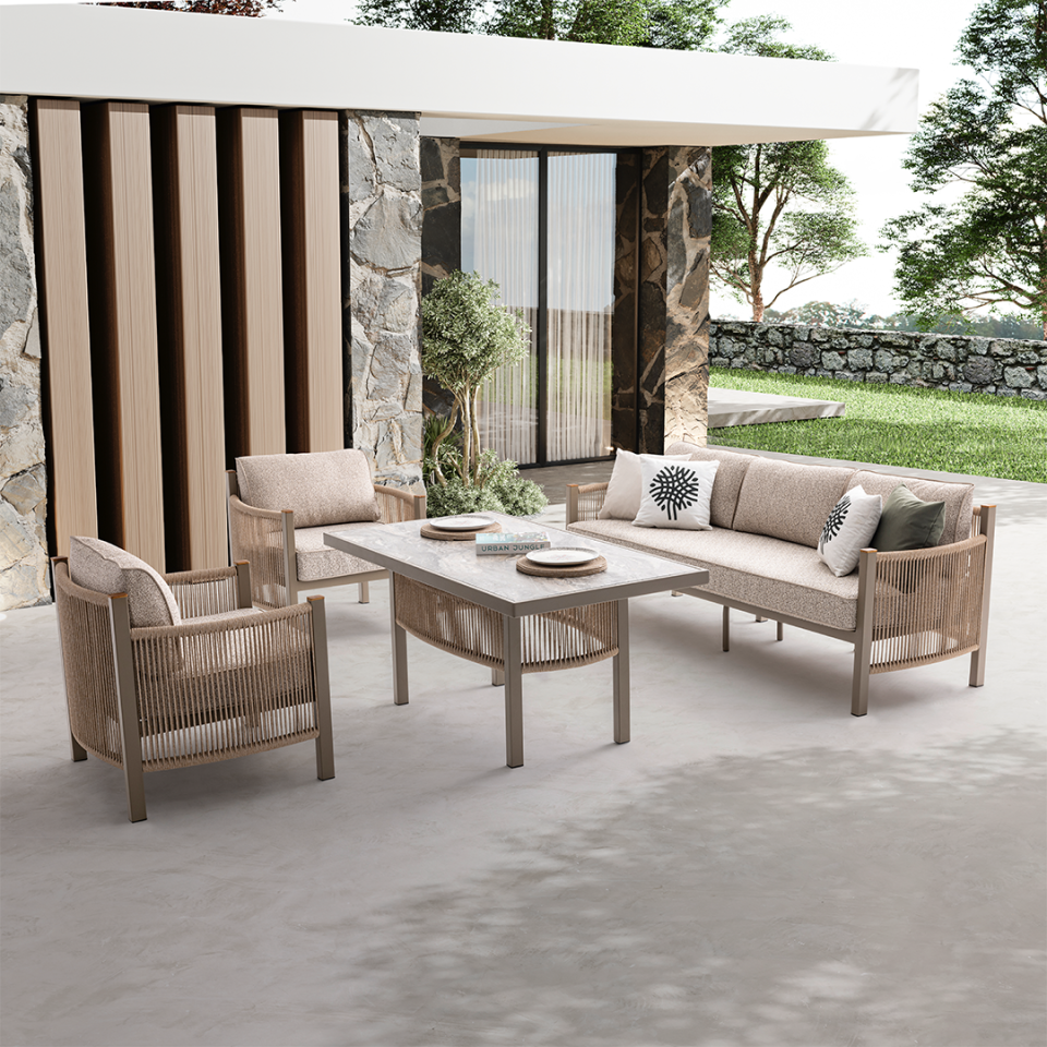 Ecolux COSMO 3-1-1 Bahçe Balkon Oturma Grubu