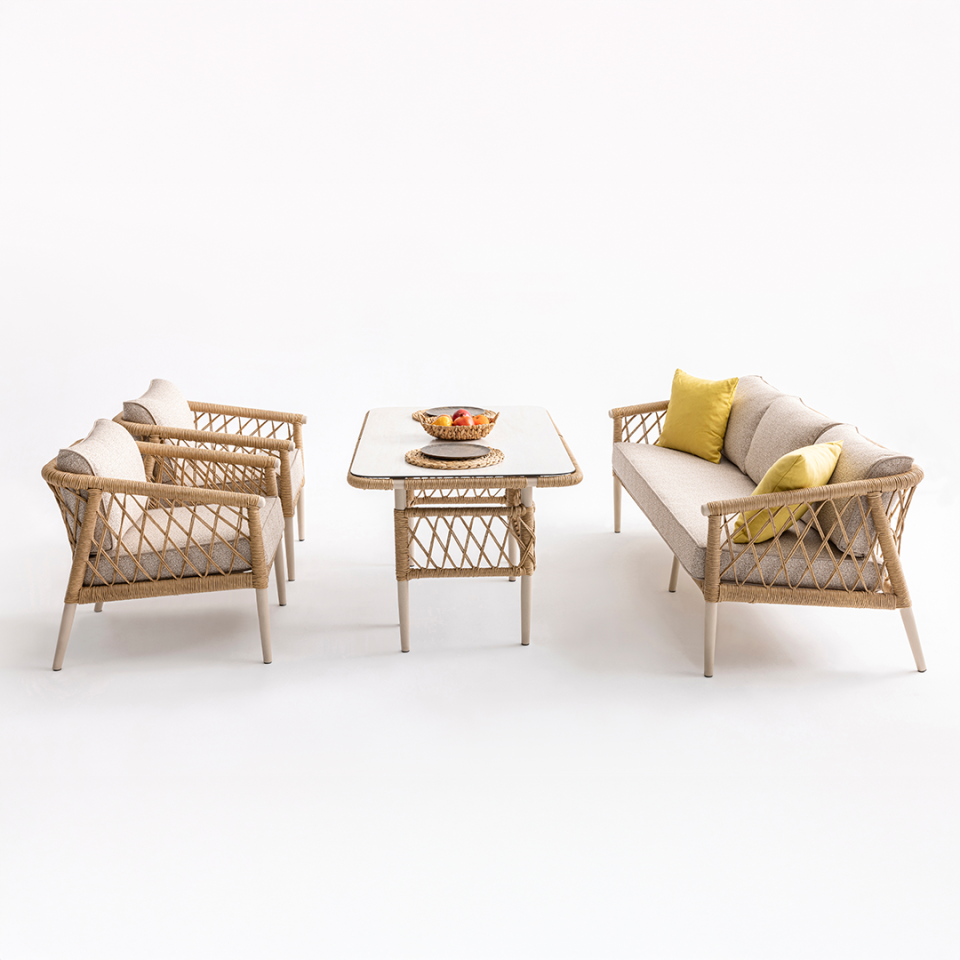 Ecolux LİKYA 3-1-1- Bahçe Balkon Oturma Grubu