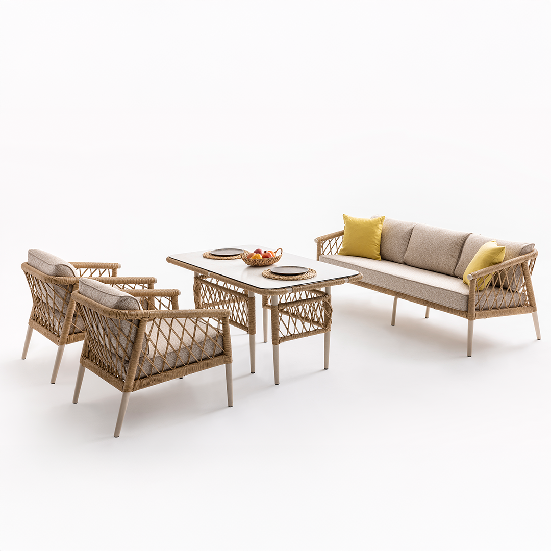 Ecolux LİKYA 3-1-1- Bahçe Balkon Oturma Grubu