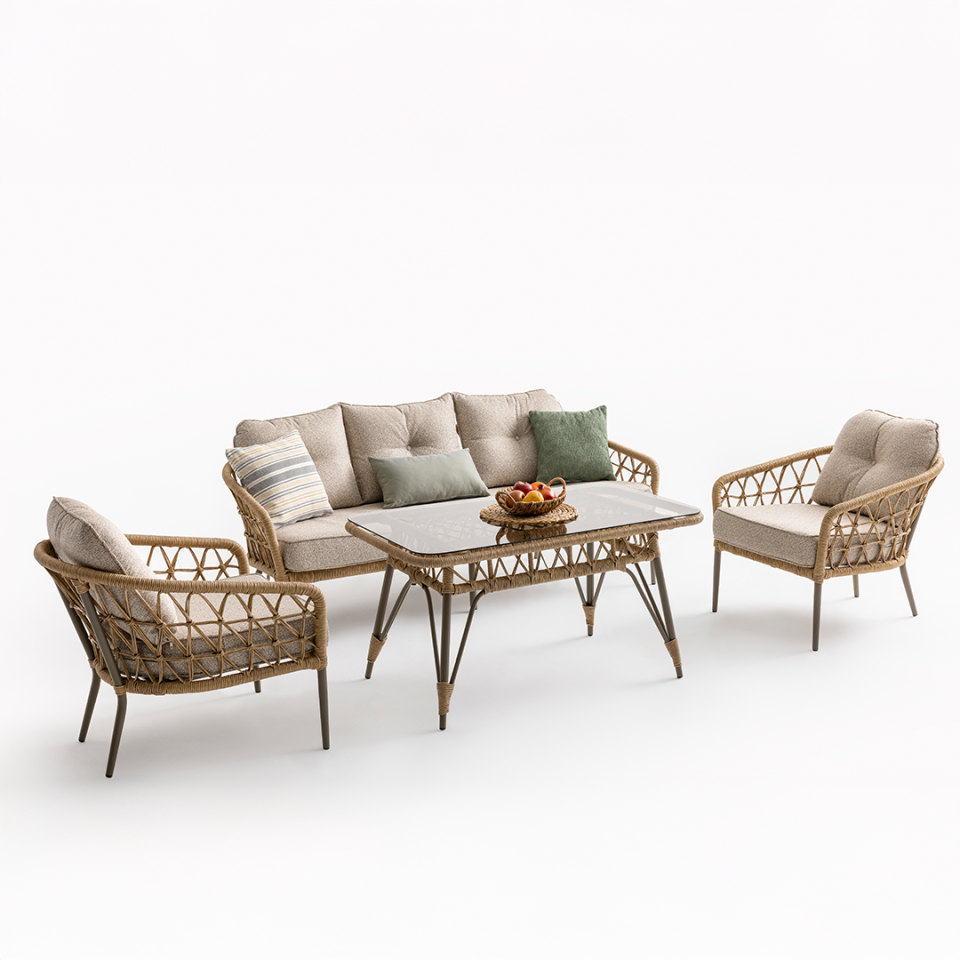 Ecolux MINA Bahçe Balkon Oturma Grubu