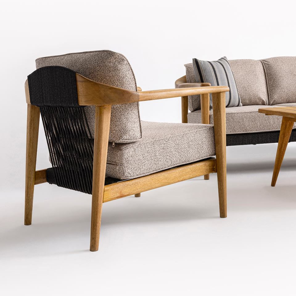 Ecolux APOLLO Bahçe Balkon Ahşap Oturma Grubu