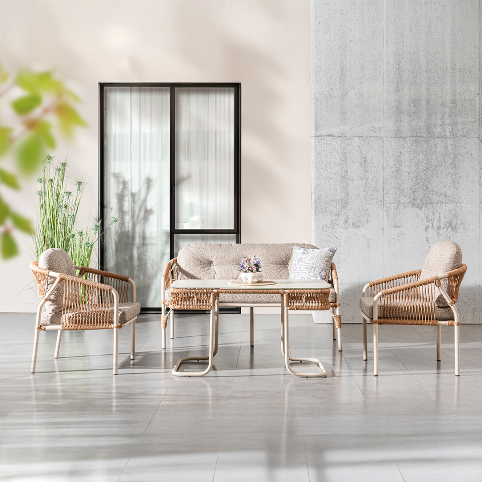 Ecolux MARTIN MIDI Alüminyum 3-1-1 Oturma Grubu