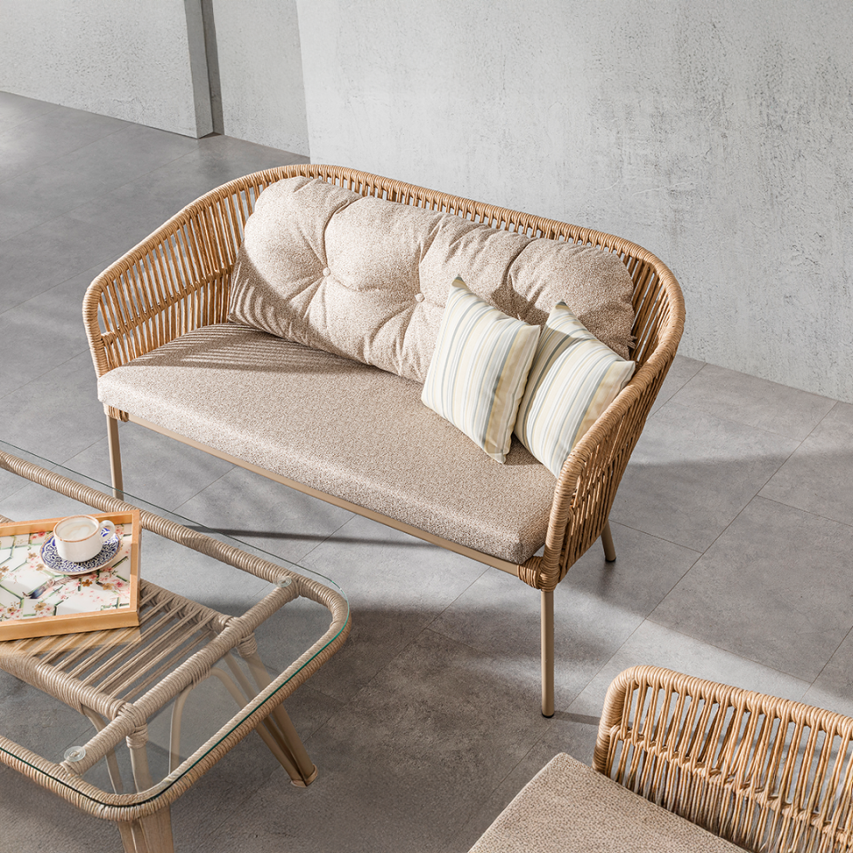 Ecolux STAR Alüminyum 2-1-1 Bahçe Balkon Oturma Grubu