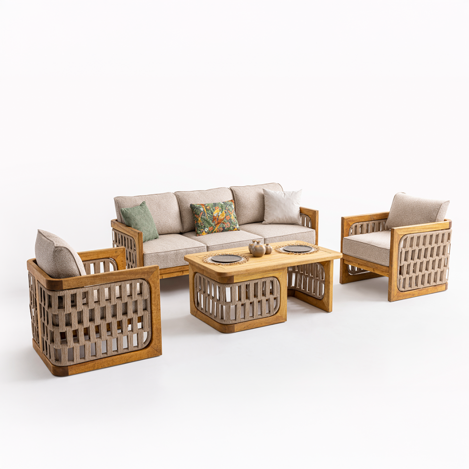 Ecolux ZEUS Ireko Bahçe Balkon Oturma Grubu