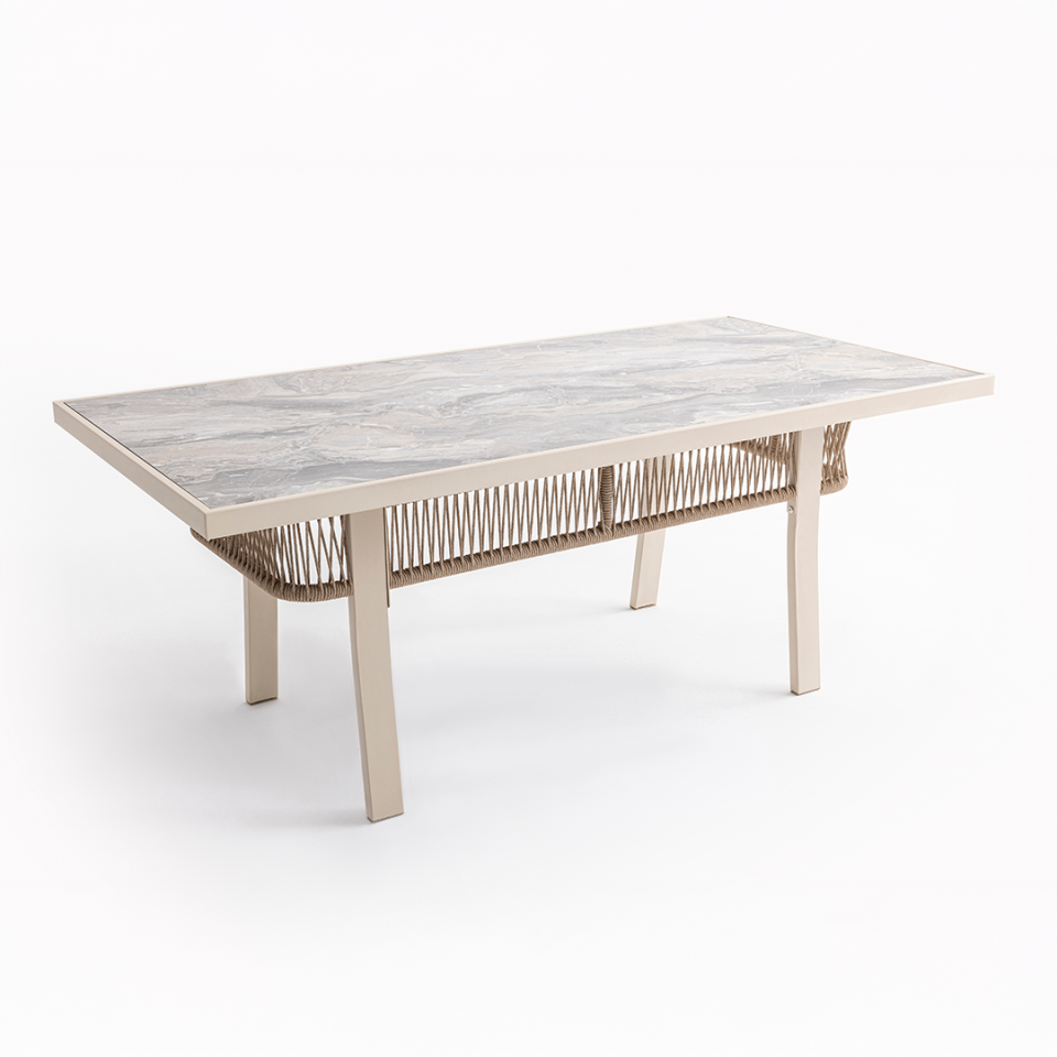 Ecolux FLORENCE Alüminyum HPL Tablalı Masa Takımı