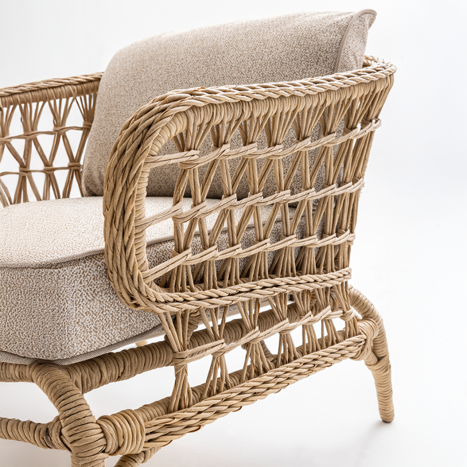 Ecolux PETRA Rattan Bahçe Balkon Oturma Grubu