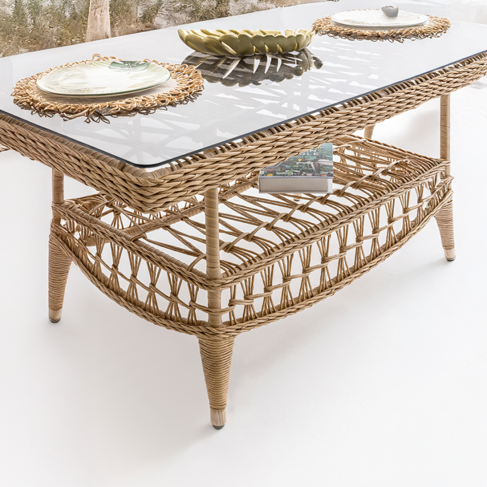 Ecolux PETRA Rattan Bahçe Balkon Oturma Grubu