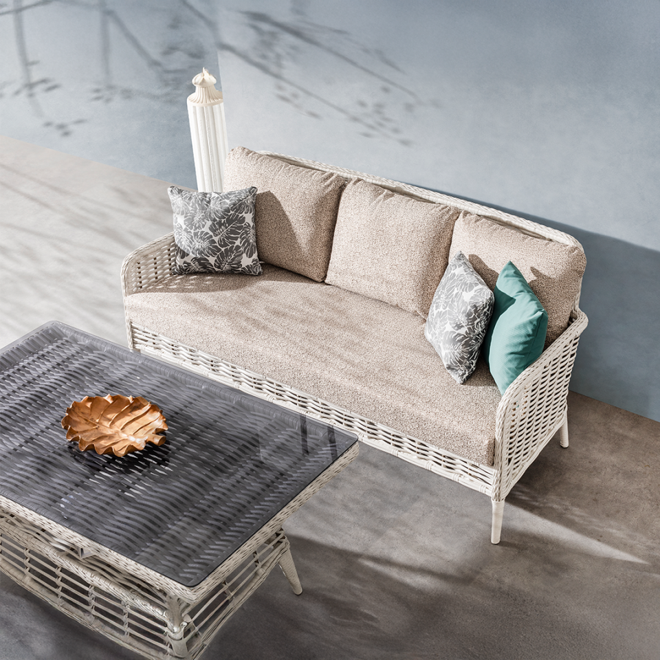 Ecolux TALIA 3-1-1 Rattan Bahçe Balkon Oturma Grubu