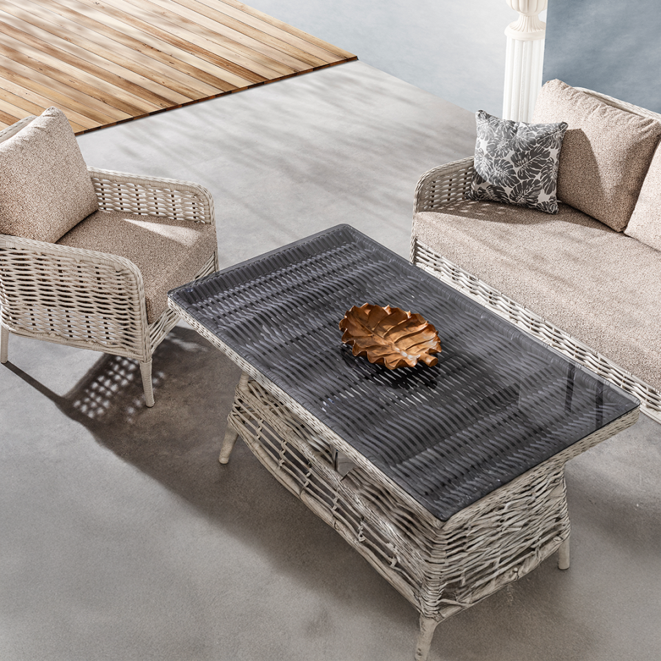 Ecolux TALIA 3-1-1 Rattan Bahçe Balkon Oturma Grubu