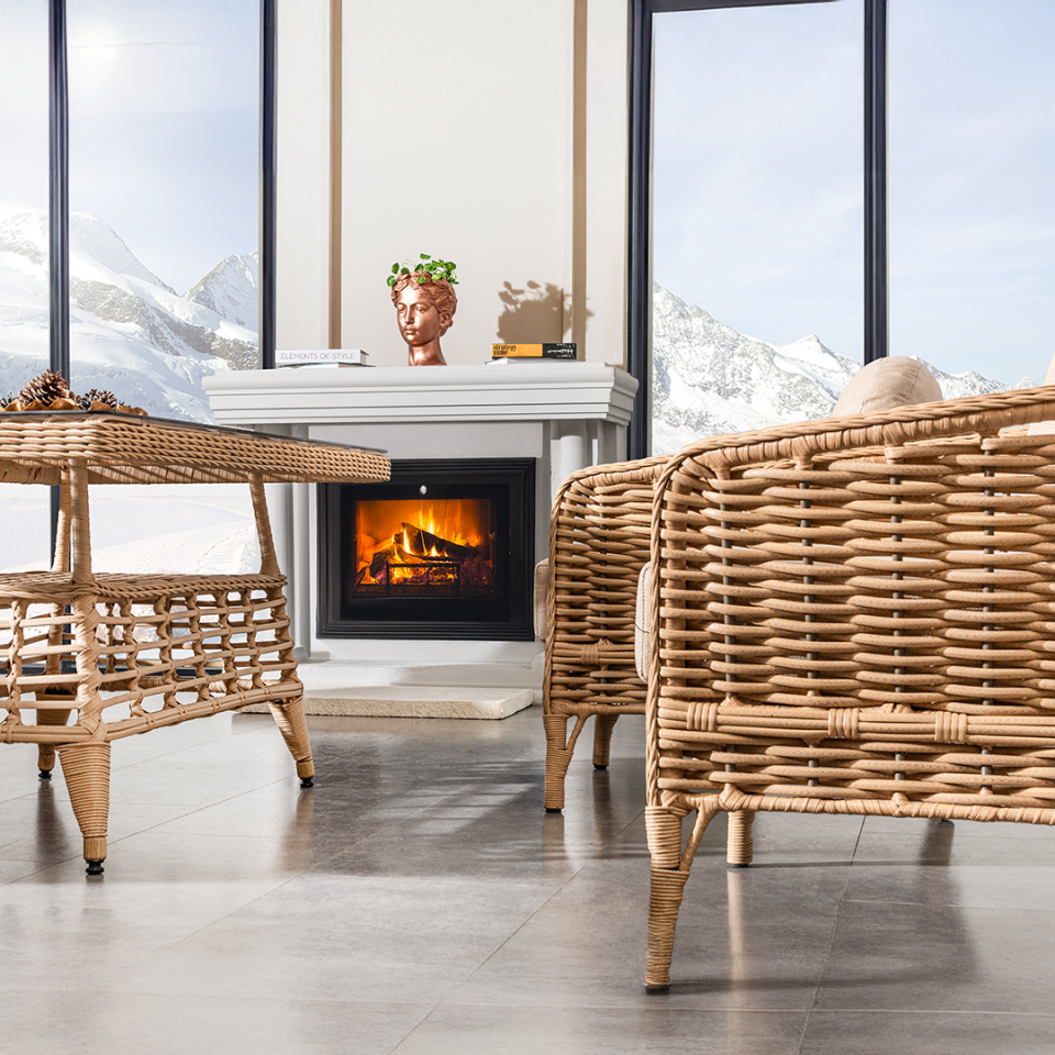 Ecolux VERONA Rattan Bahçe Balkon Oturma Grubu