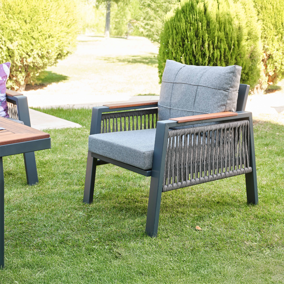 Ecolux EFES PLUS 3-1-1 Alüminyum Bahçe Balkon Oturma Grubu