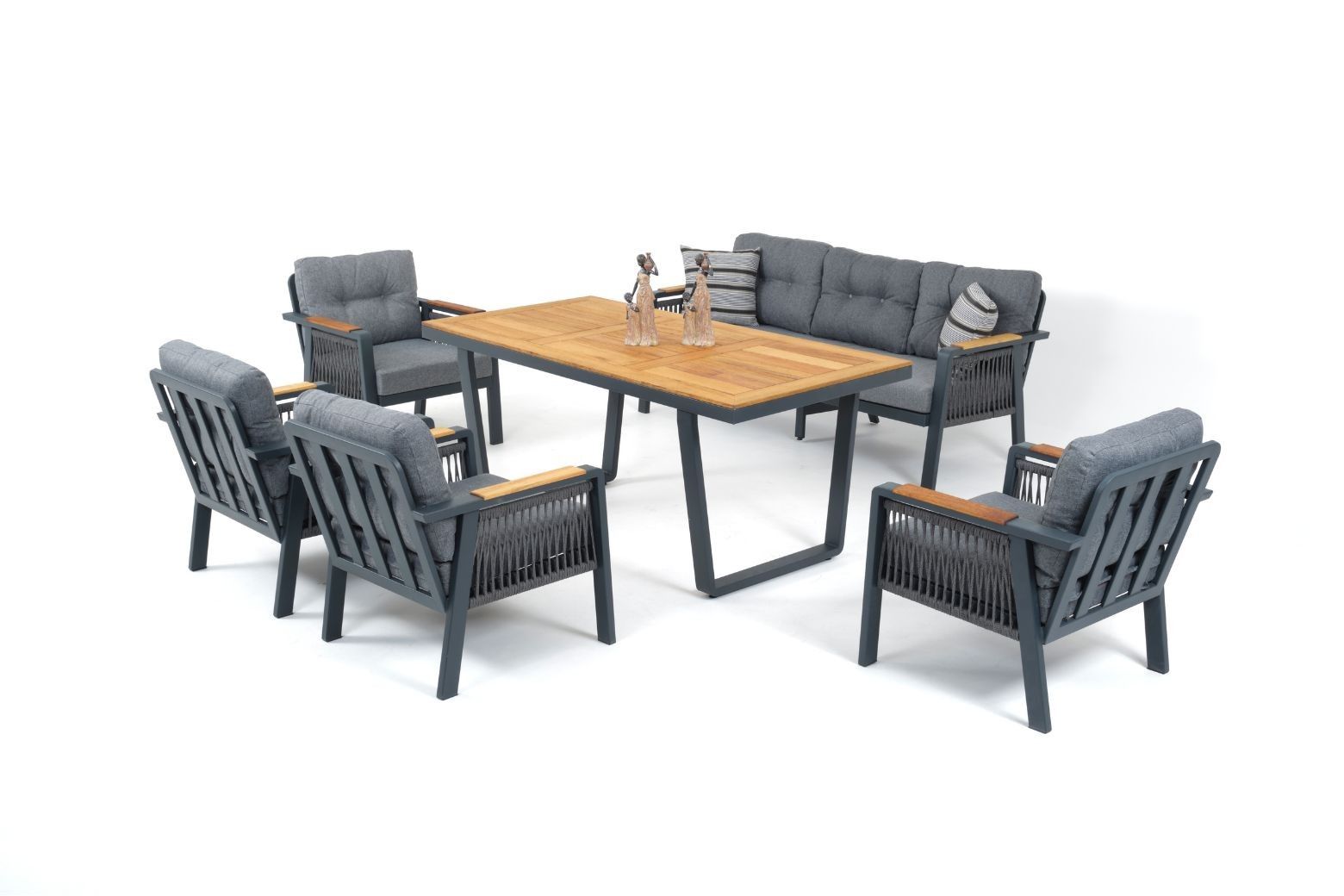 Ecolux ARTEMIS ROLEX 3-1-1-1 Alüminyum Bahçe Balkon Oturma Grubu