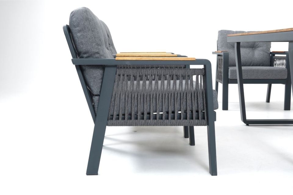 Ecolux ARTEMIS ROLEX 3-1-1-1 Alüminyum Bahçe Balkon Oturma Grubu