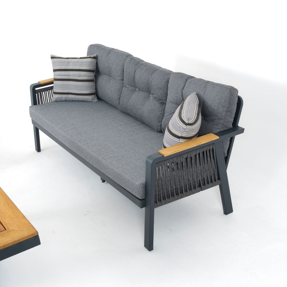 Ecolux ARTEMIS ROLEX 3-1-1-1 Alüminyum Bahçe Balkon Oturma Grubu